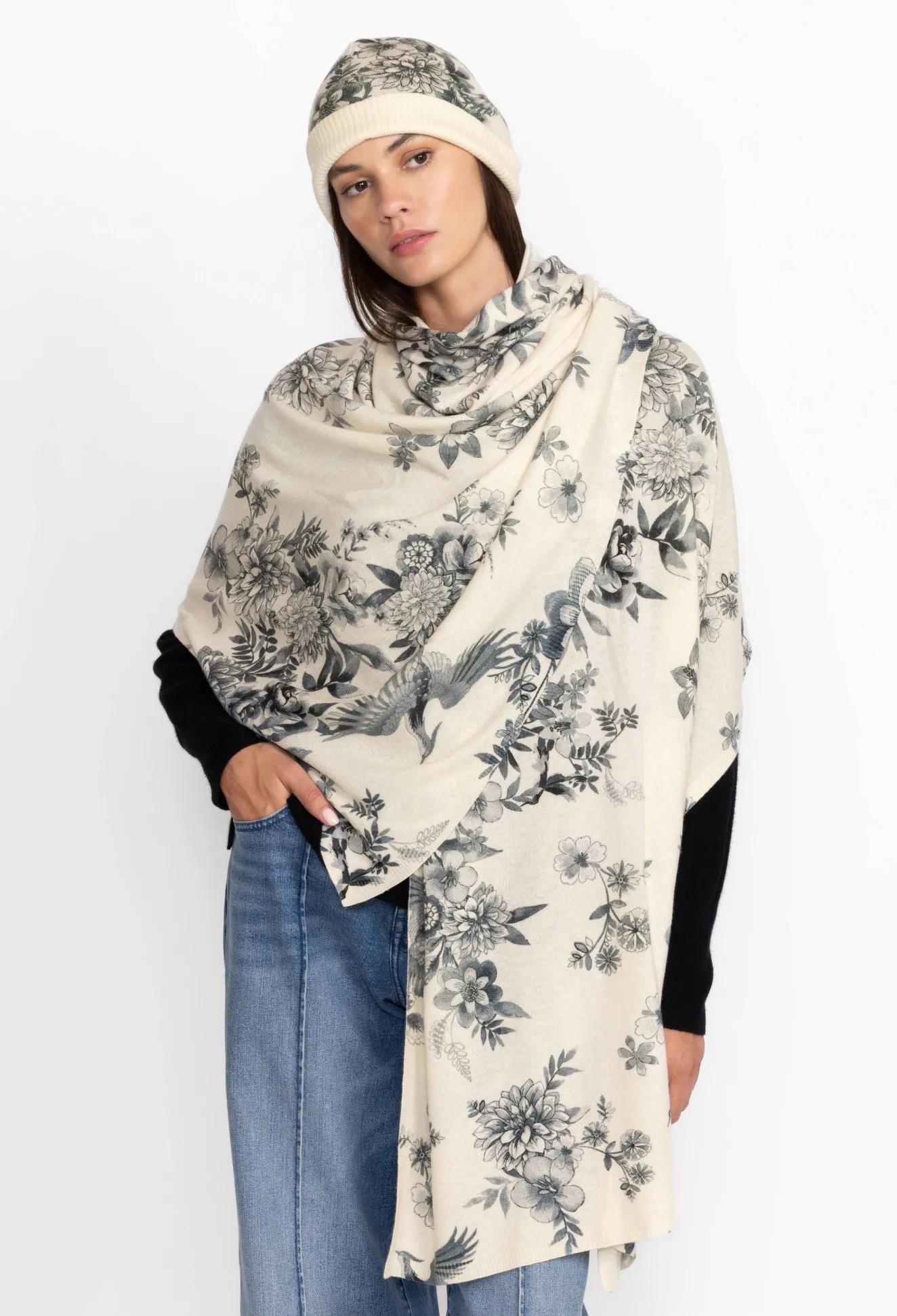 Women Johnny Was Anahi Printed Beanie