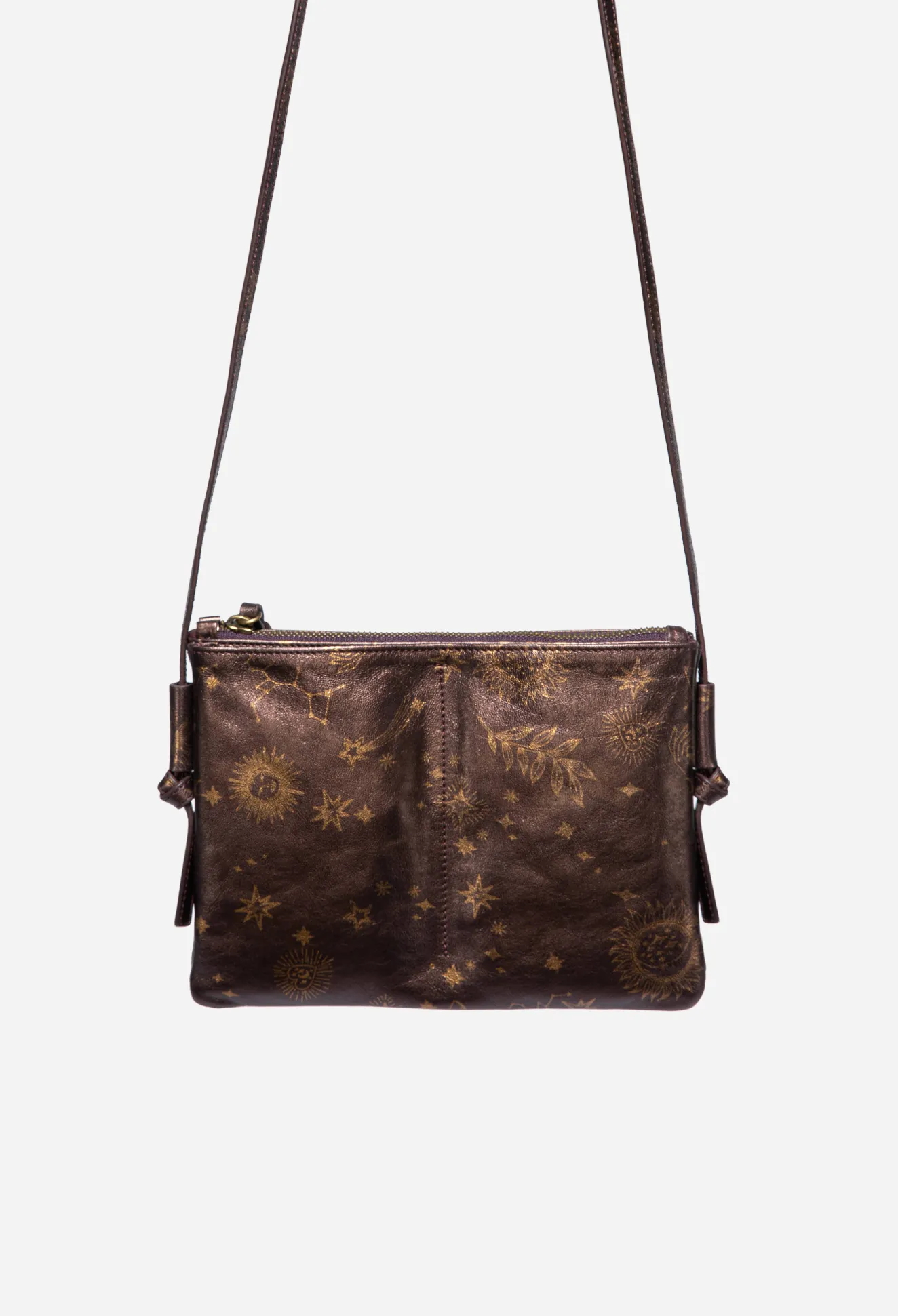 Women Johnny Was Asteria Italian Leather Crossbody Bag