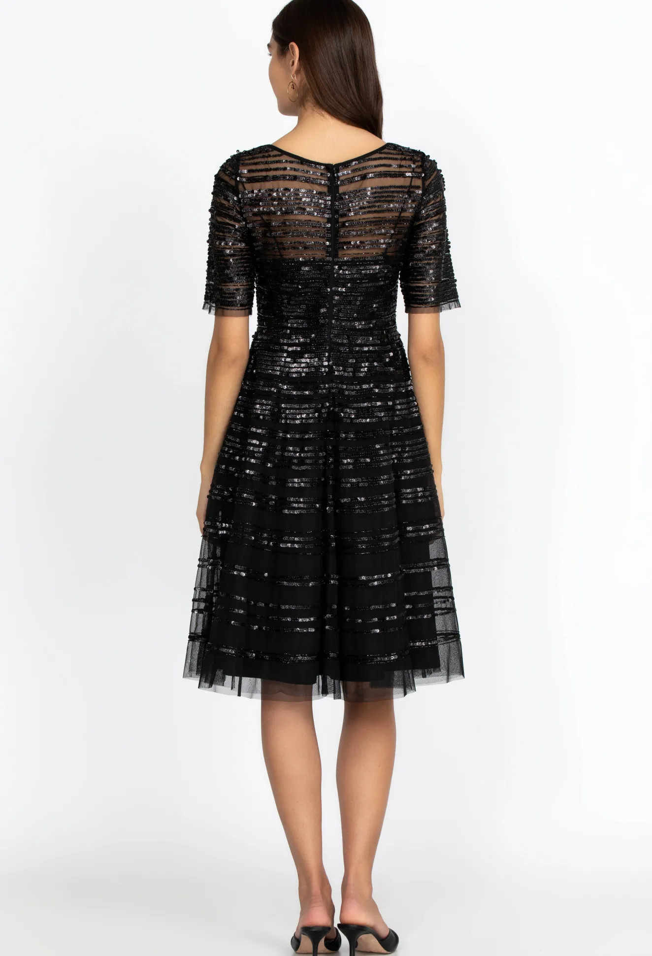 Women Johnny Was Beaded Mesh Dress