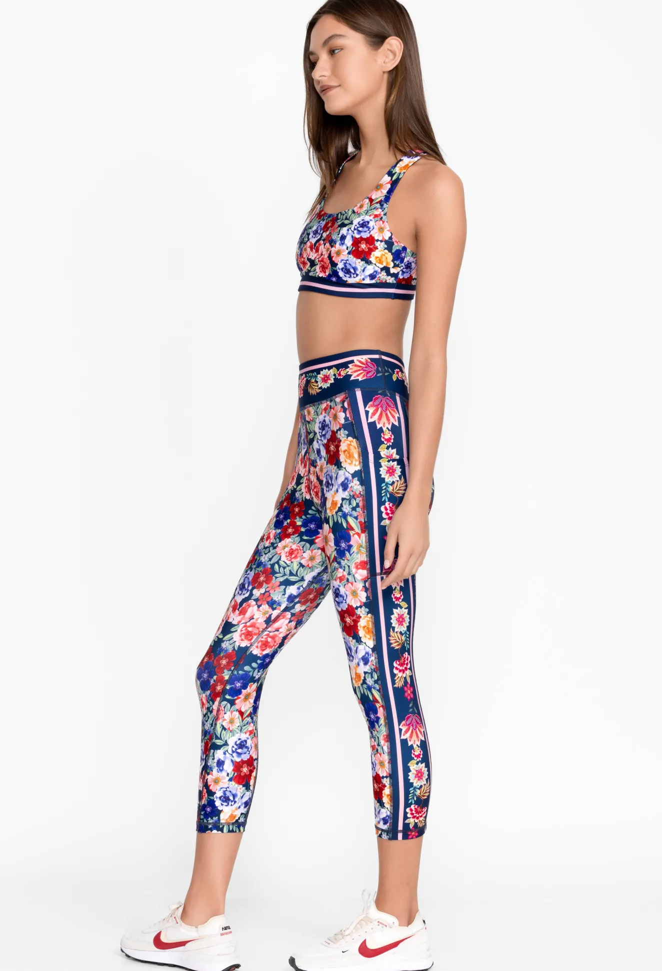 Women Johnny Was Bee Active Capri Legging With Pockets