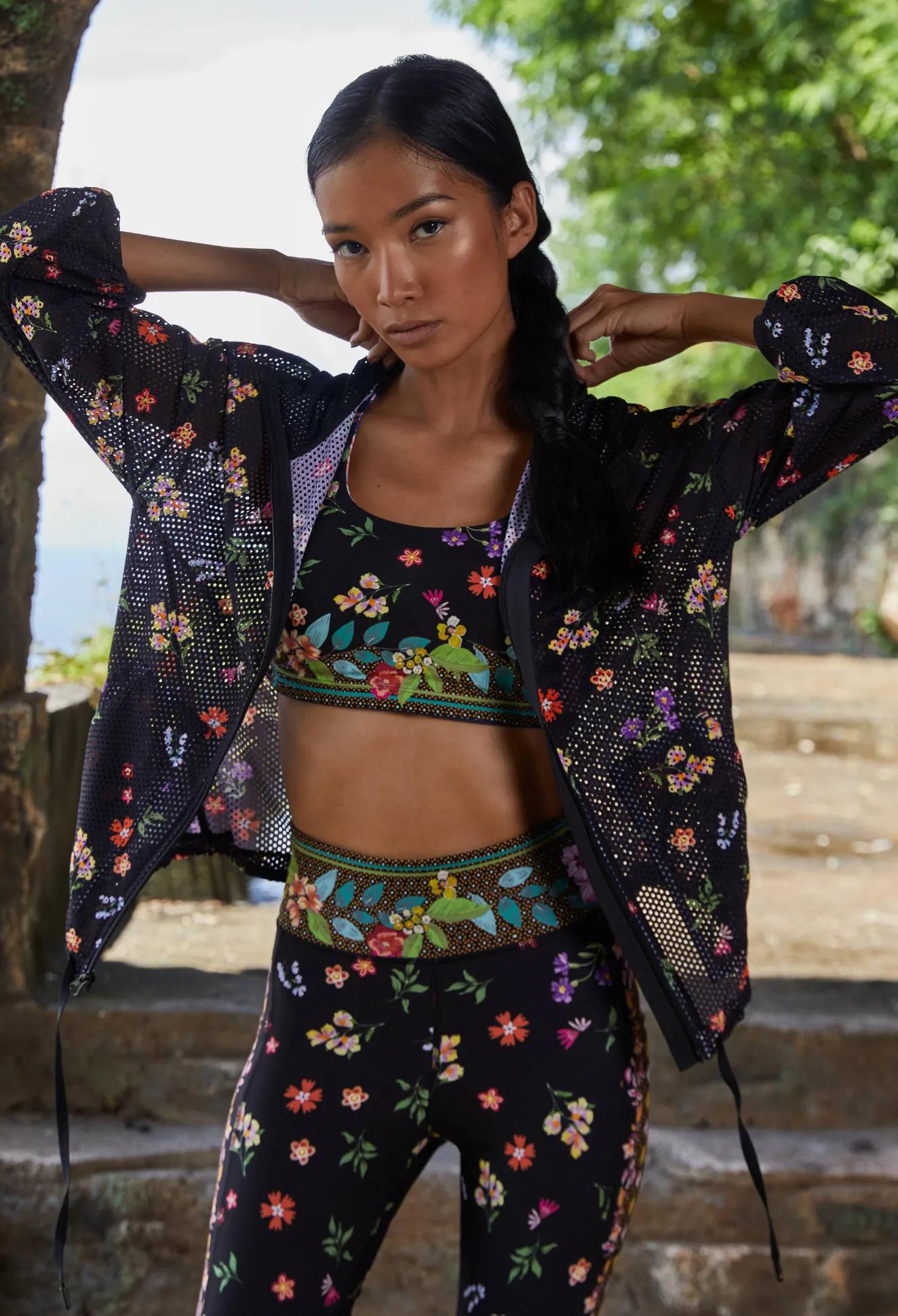 Women Johnny Was Bee Active Reversible Sports Bra