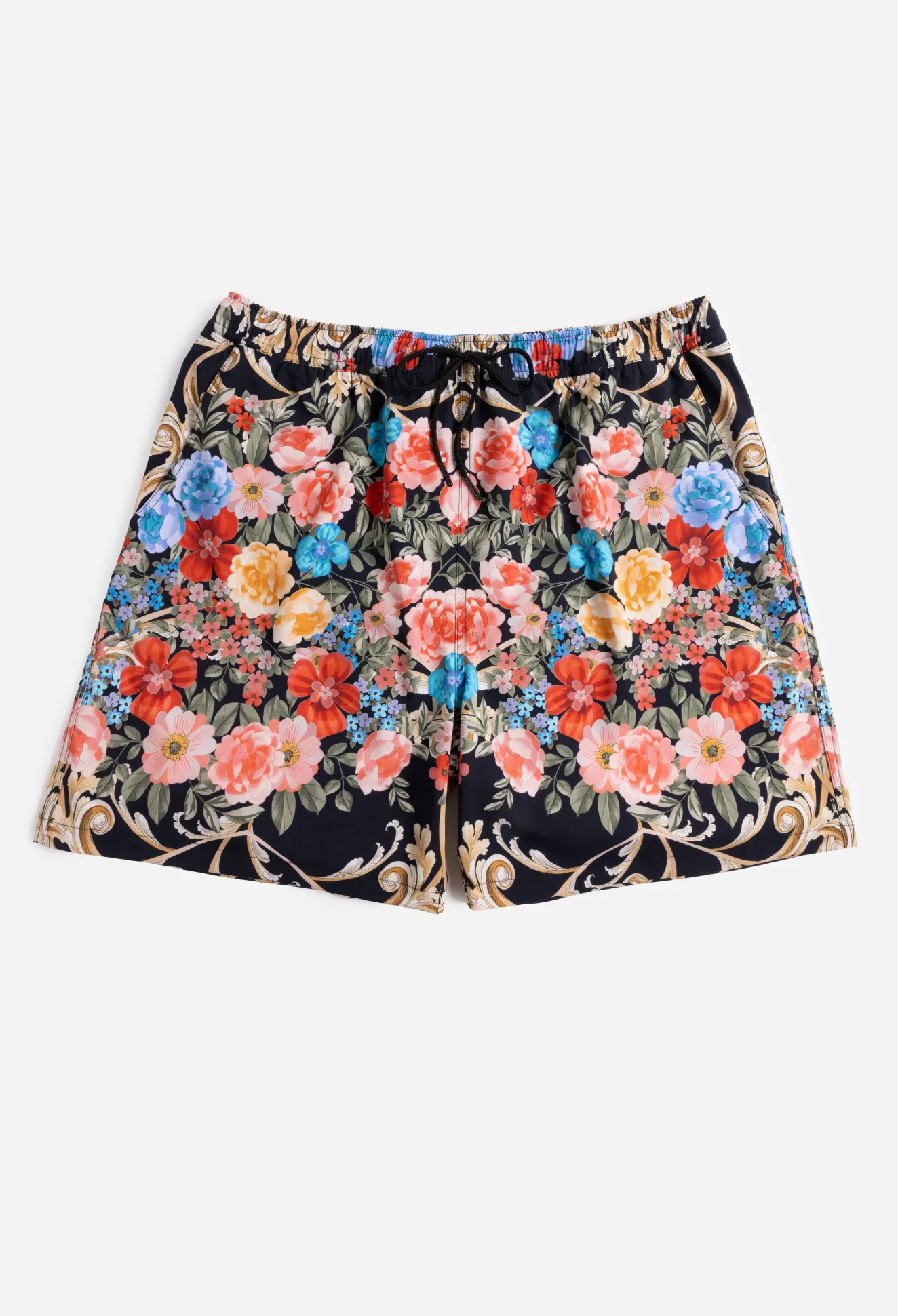 Women Johnny Was Black Royal Mens Swim Trunk