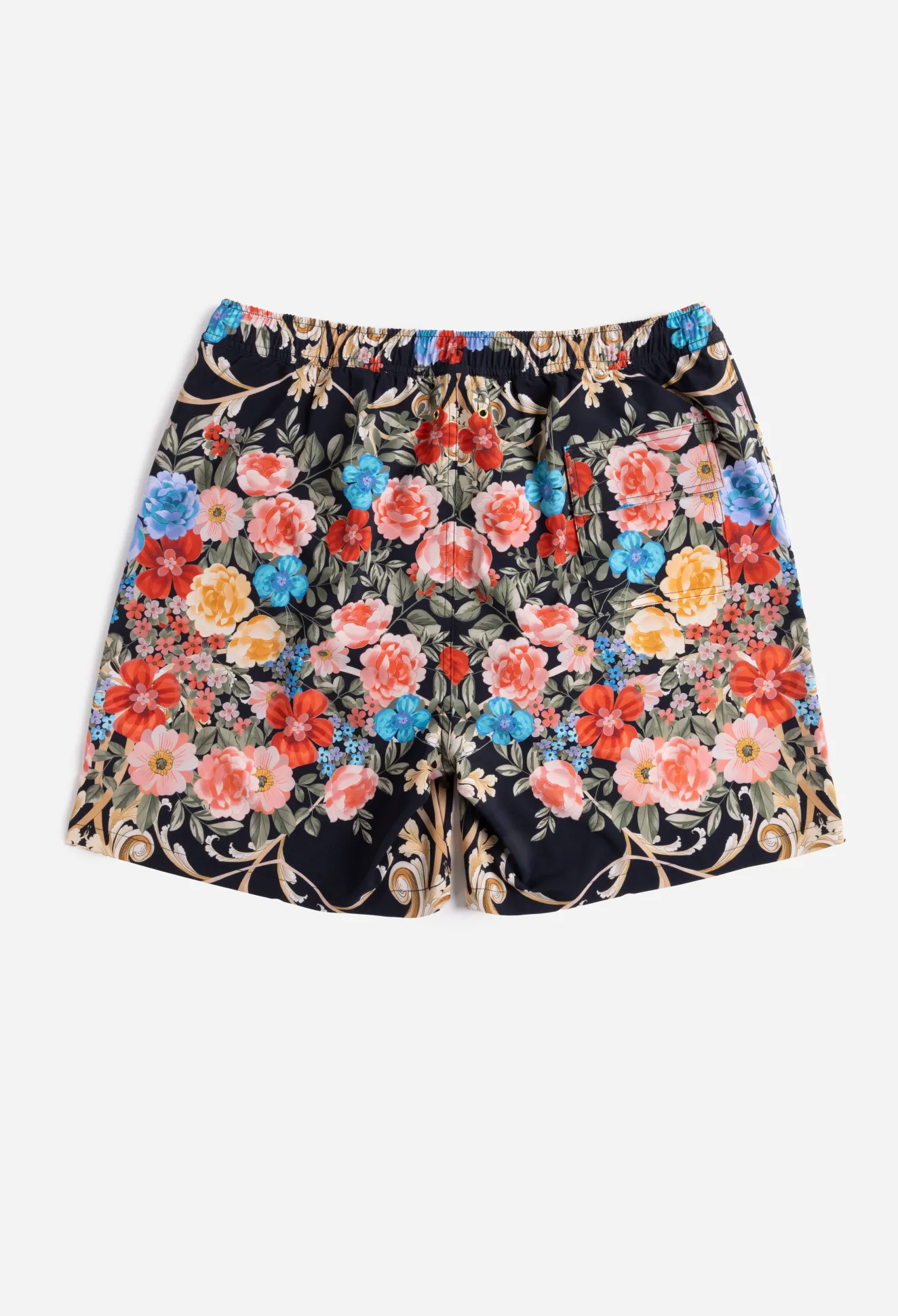 Women Johnny Was Black Royal Mens Swim Trunk