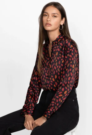 Women Johnny Was Boxy Charmeuse Shirt