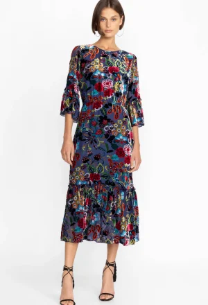 Women Johnny Was Burnout Tanya Dress (Lined)