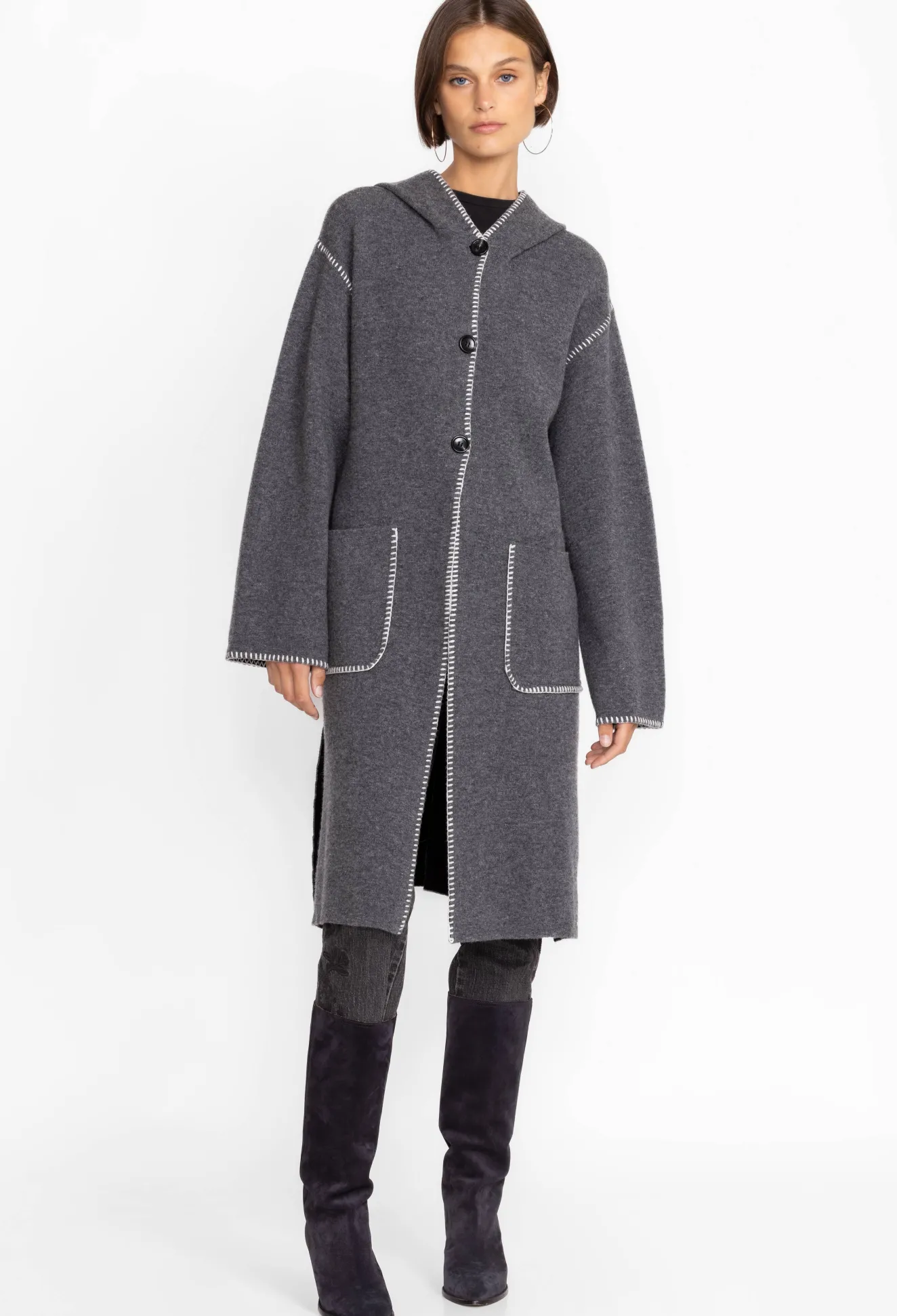 Women Johnny Was Calme Wool Coat