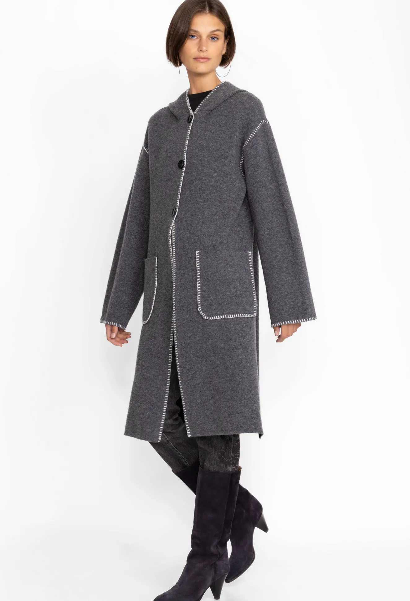 Women Johnny Was Calme Wool Coat