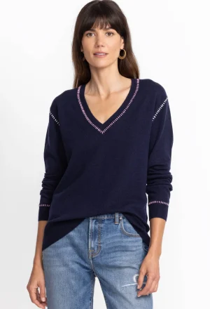 Women Johnny Was Carter V-Neck Pullover