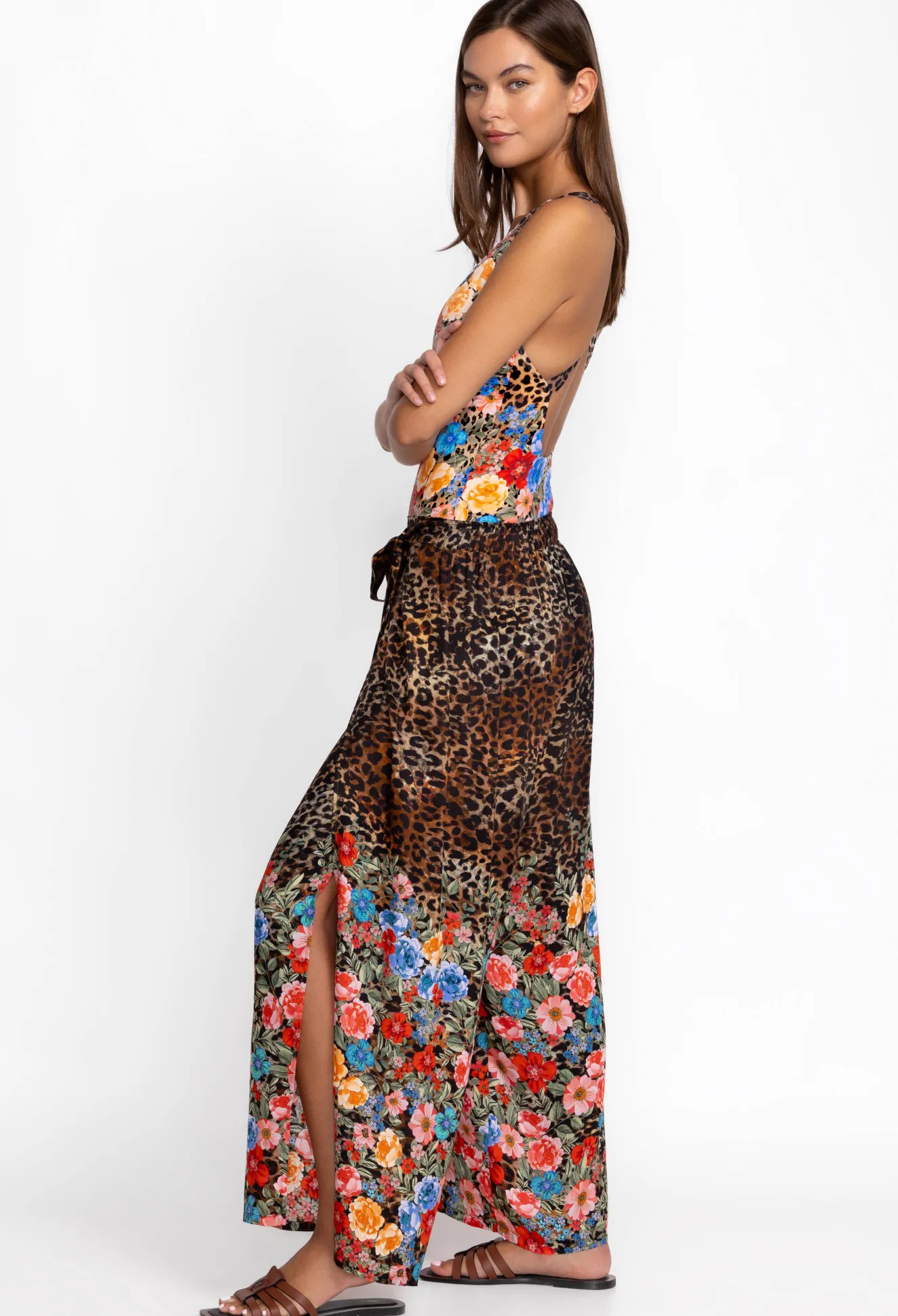 Women Johnny Was Cheetah Wrap Pant