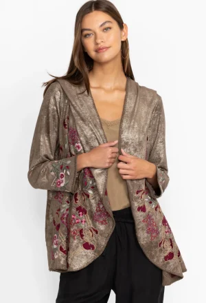 Women Johnny Was Claudette Metallic Sweater