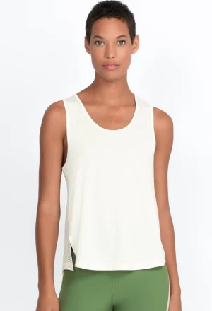 Women Johnny Was Effect Mesh Contrast Tank