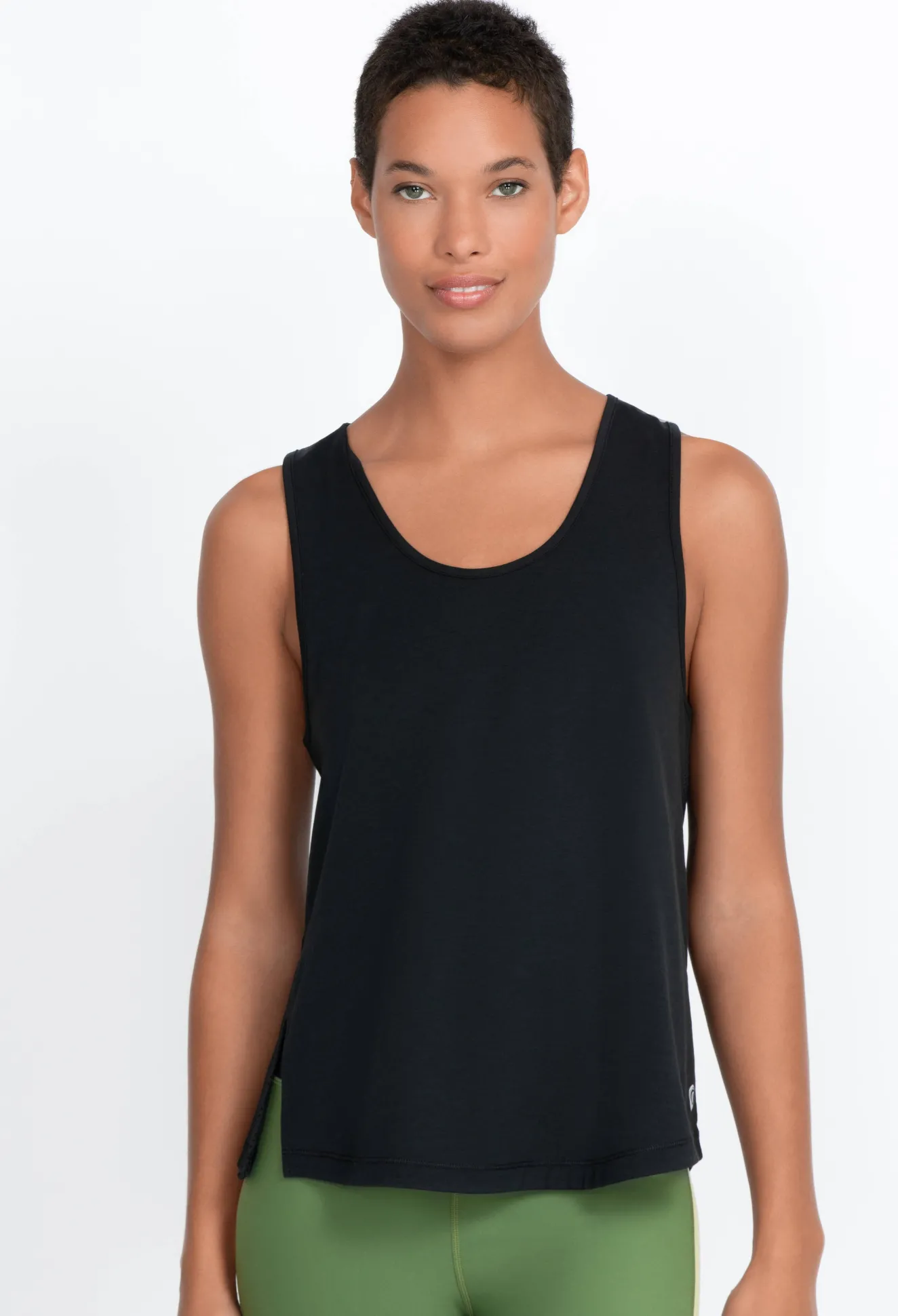 Women Johnny Was Effect Mesh Contrast Tank