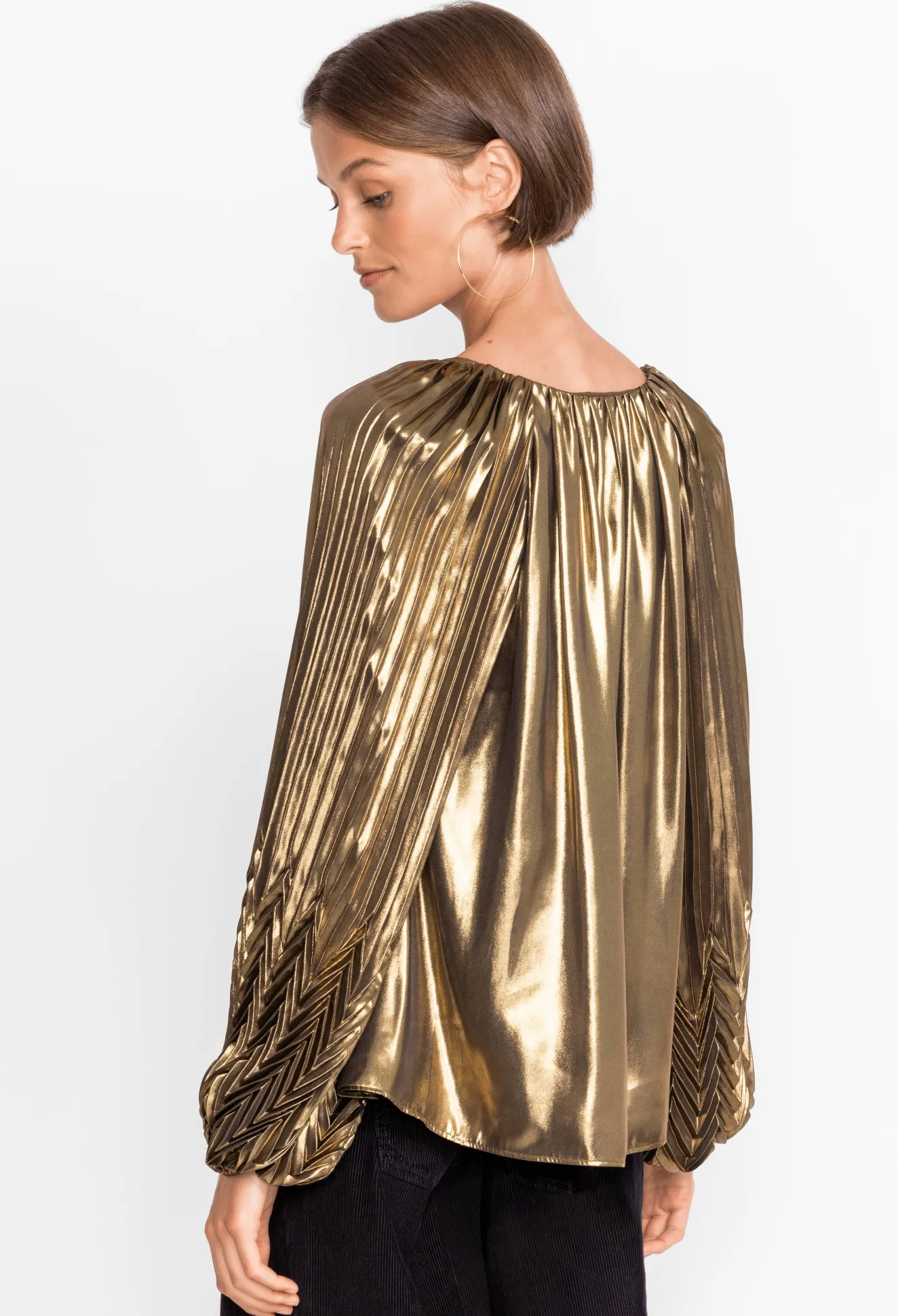 Women Johnny Was En Gem Pleated Blouse