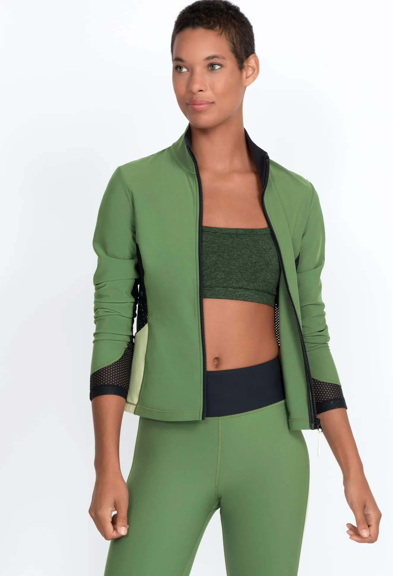 Women Johnny Was Endurance Mesh Zip Jacket