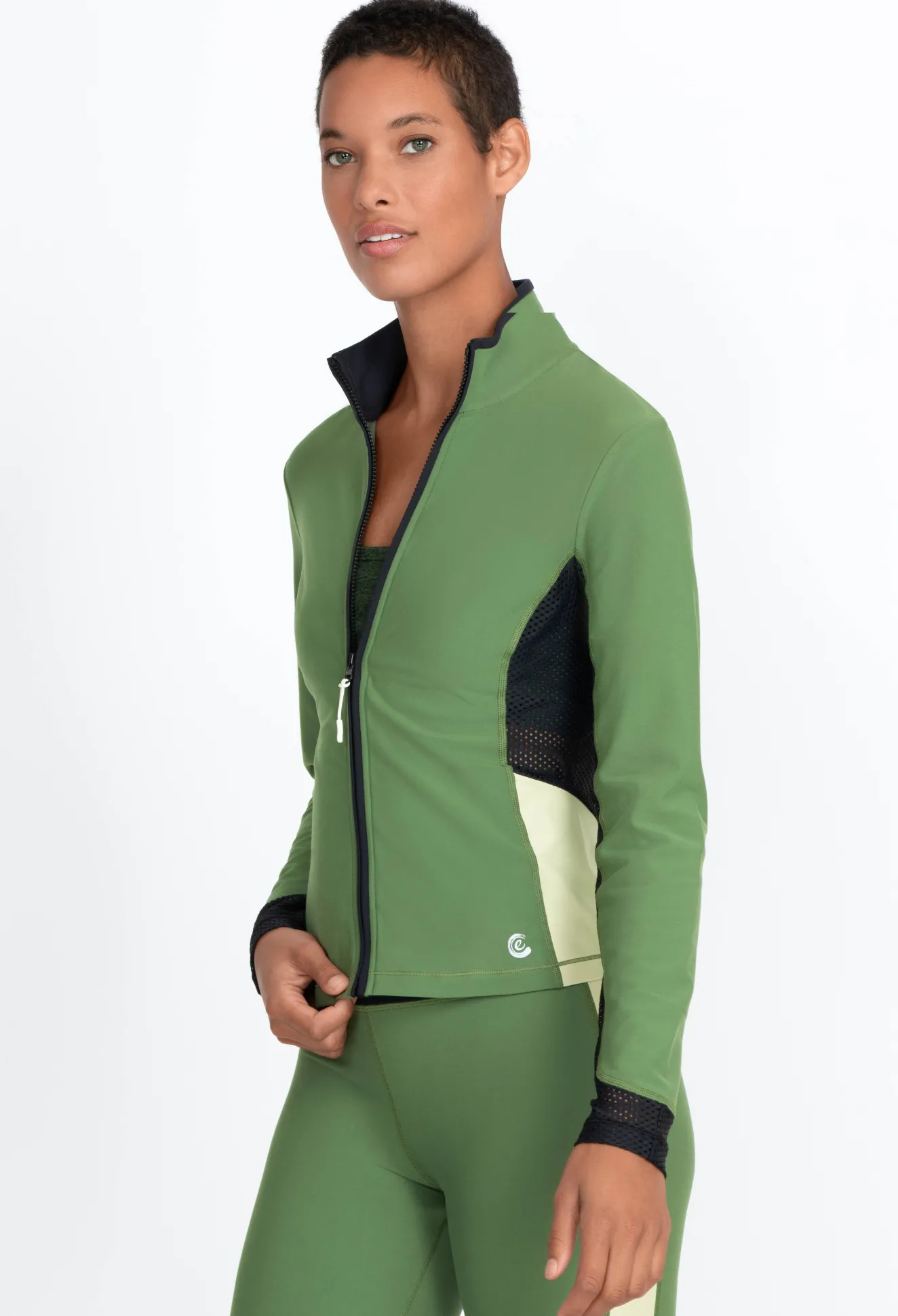 Women Johnny Was Endurance Mesh Zip Jacket