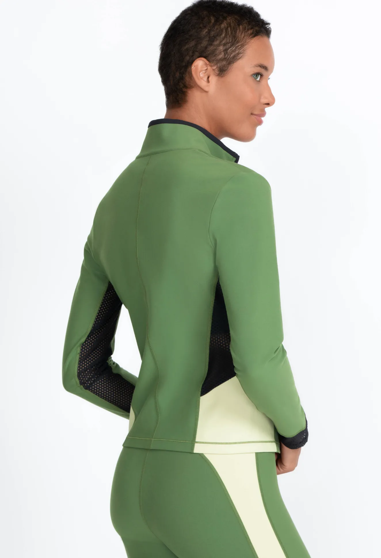 Women Johnny Was Endurance Mesh Zip Jacket