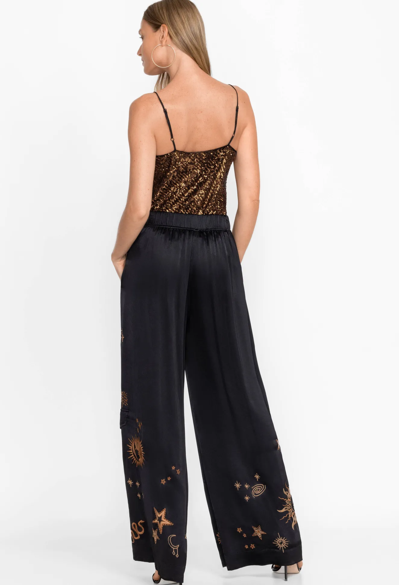 Women Johnny Was Estrella Wide Leg Cargo Pant