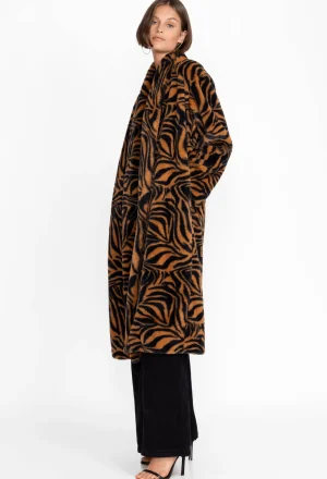 Women Johnny Was Faux Fur Long Coat