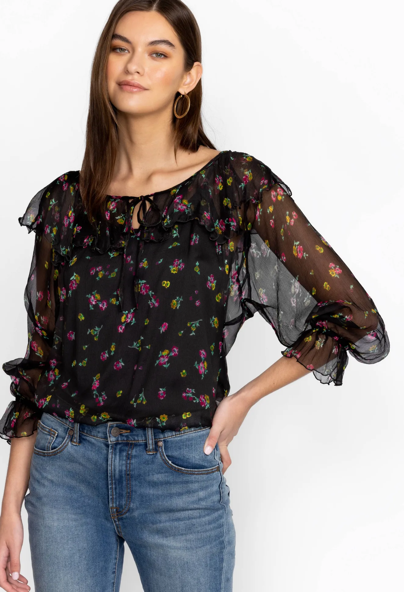 Women Johnny Was Fernanda Peasant Blouse