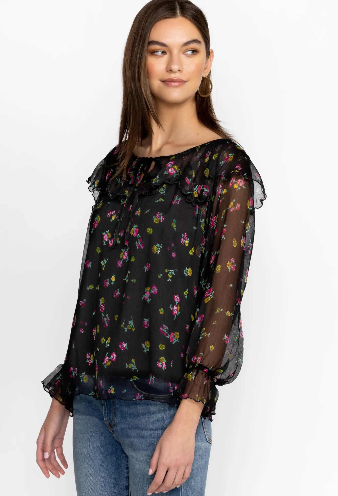 Women Johnny Was Fernanda Peasant Blouse