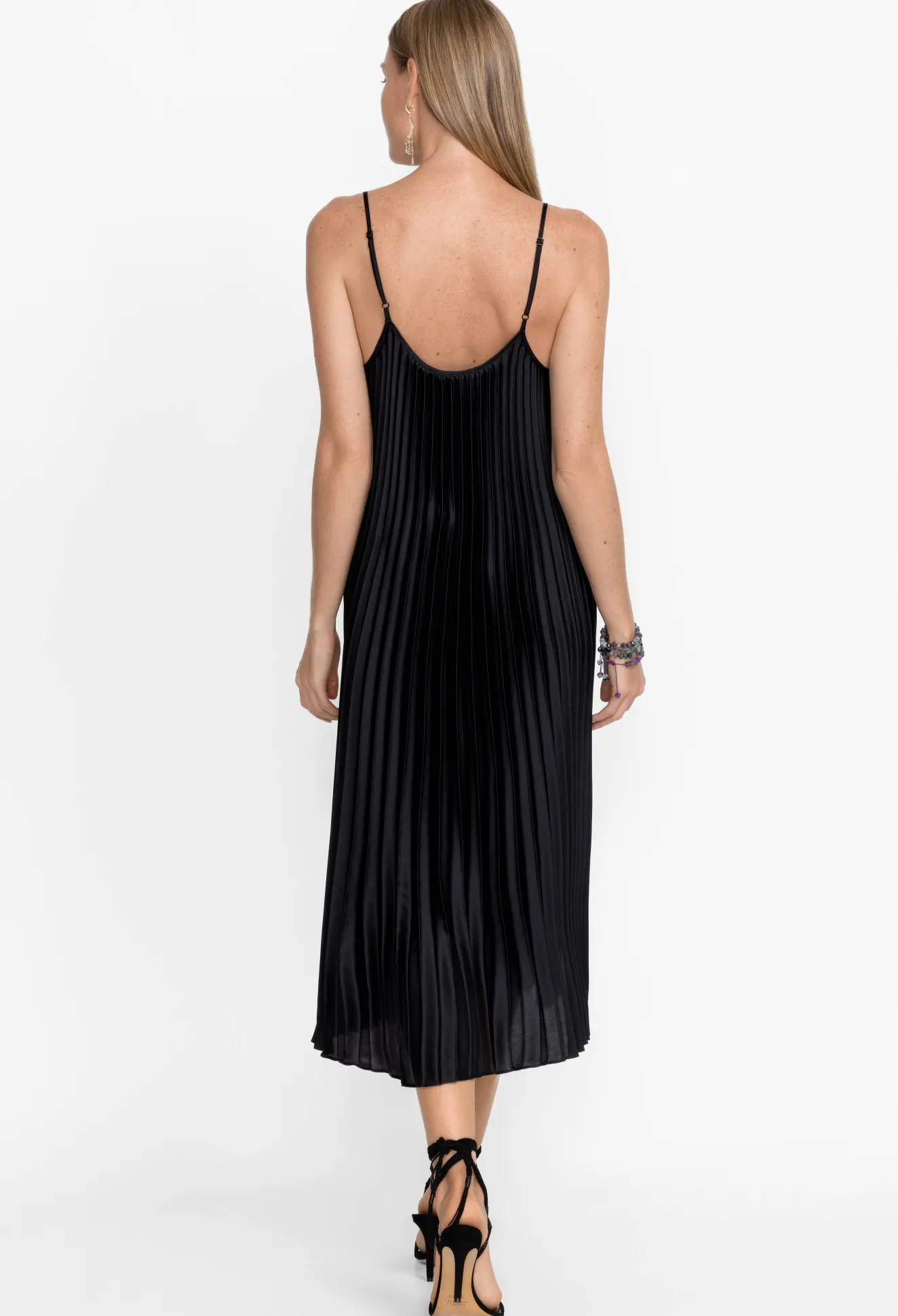 Women Johnny Was Gemma Pleated Midi Dress