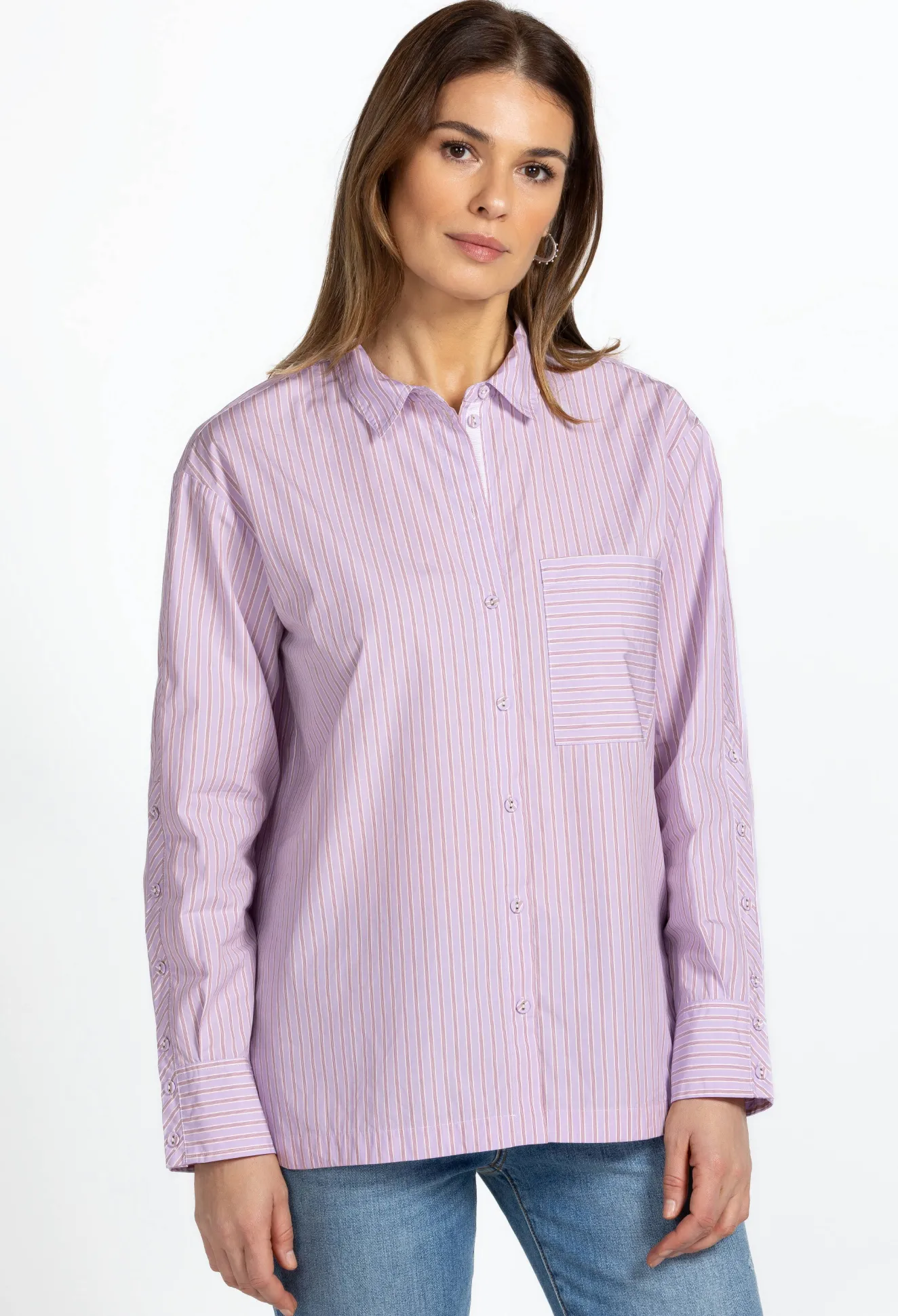 Women Johnny Was Giana Relaxed Pocket Shirt