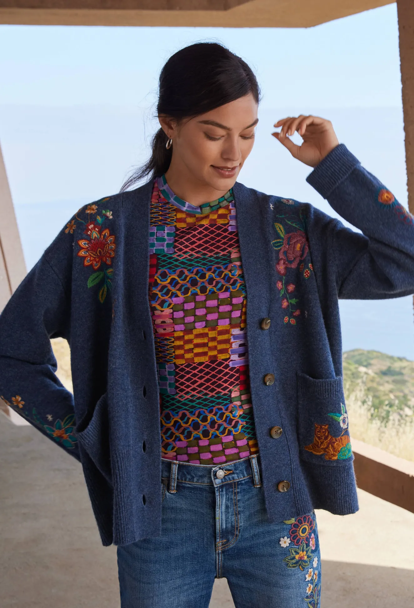 Women Johnny Was Griffin Cardigan