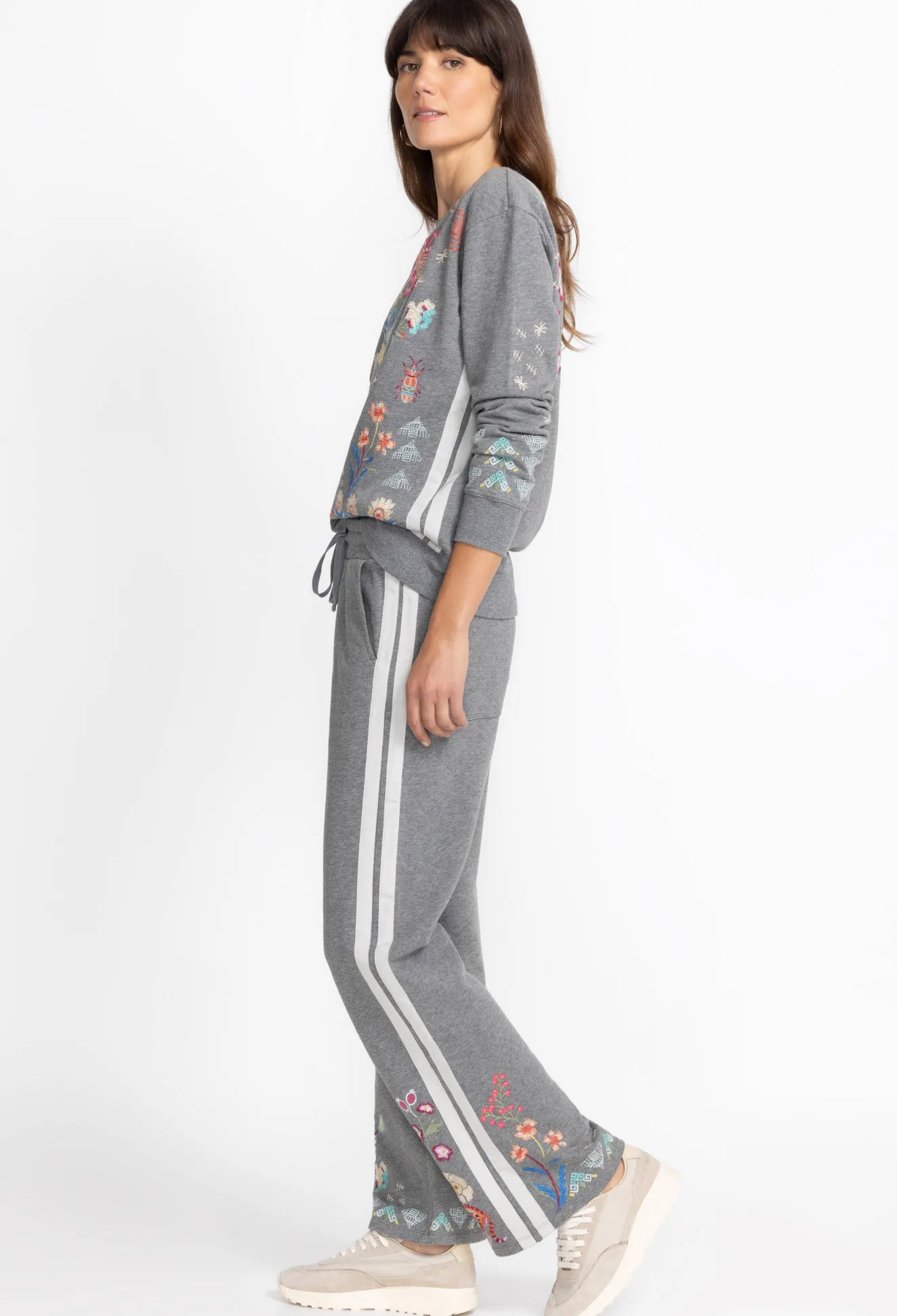 Women Johnny Was Griffin Wide Leg Ribbon Pant