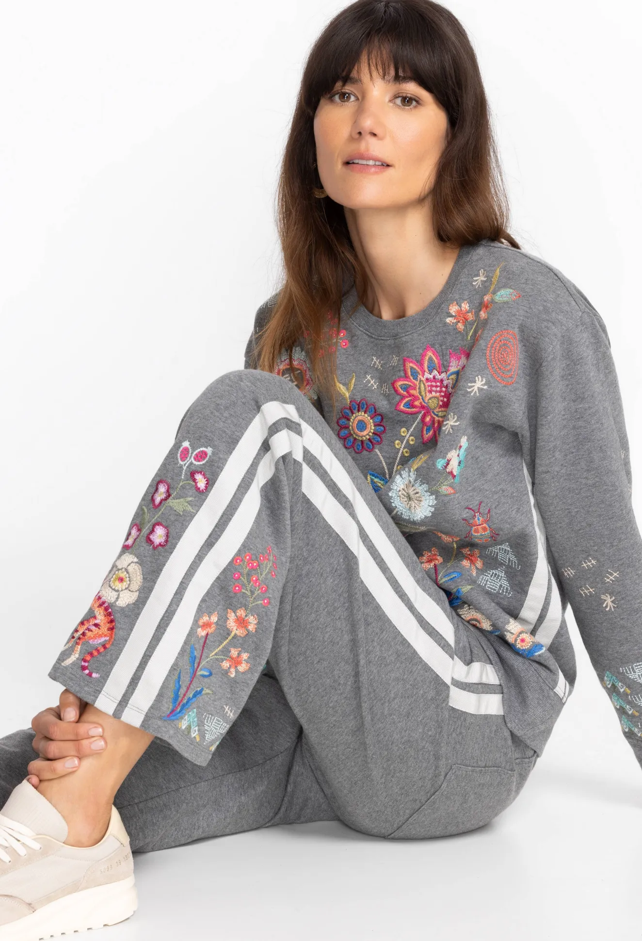 Women Johnny Was Griffin Wide Leg Ribbon Pant