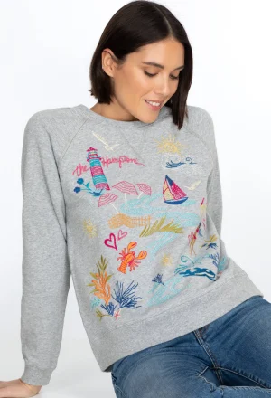 Women Johnny Was Hamptons Raglan Sweatshirt