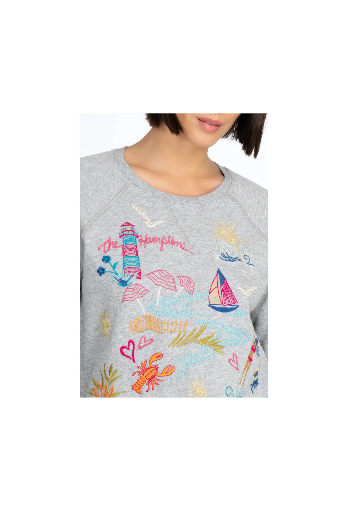 Women Johnny Was Hamptons Raglan Sweatshirt