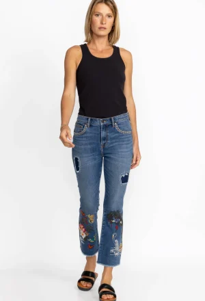 Women Johnny Was Heron Cropped Baby Boot Jean