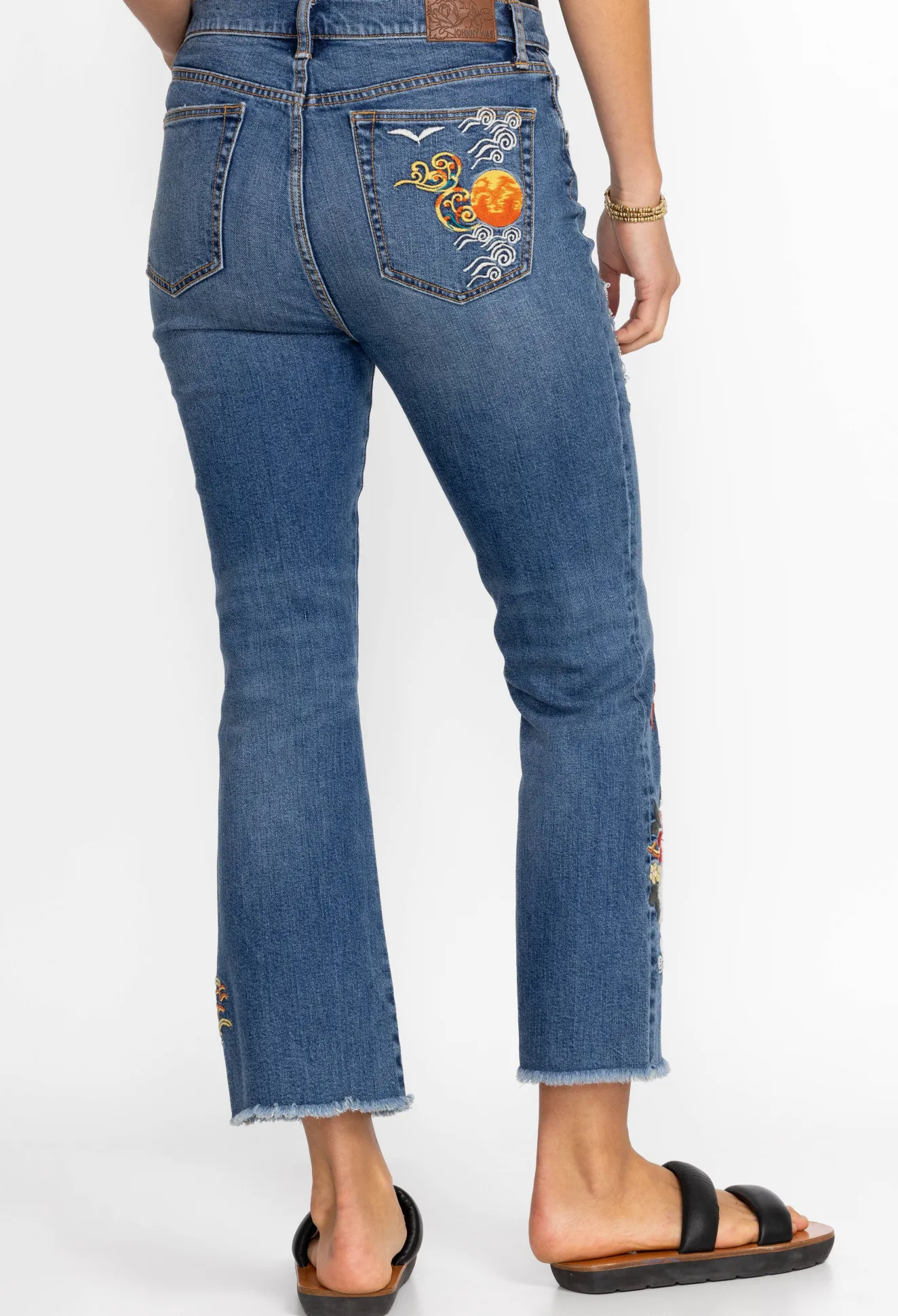 Women Johnny Was Heron Cropped Baby Boot Jean