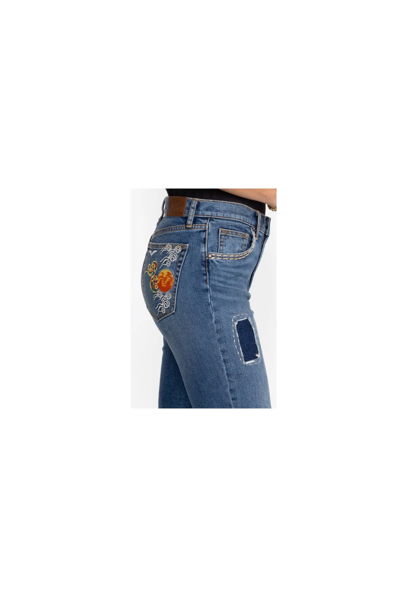 Women Johnny Was Heron Cropped Baby Boot Jean