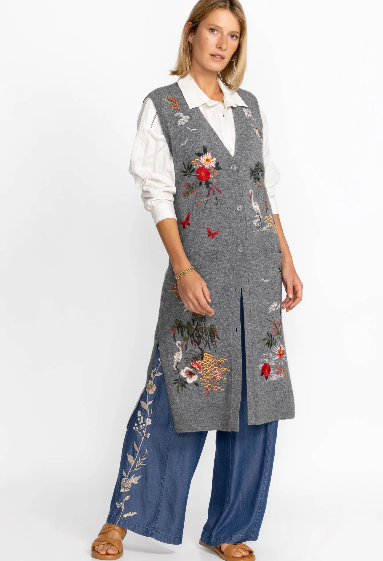 Women Johnny Was Heron Vest