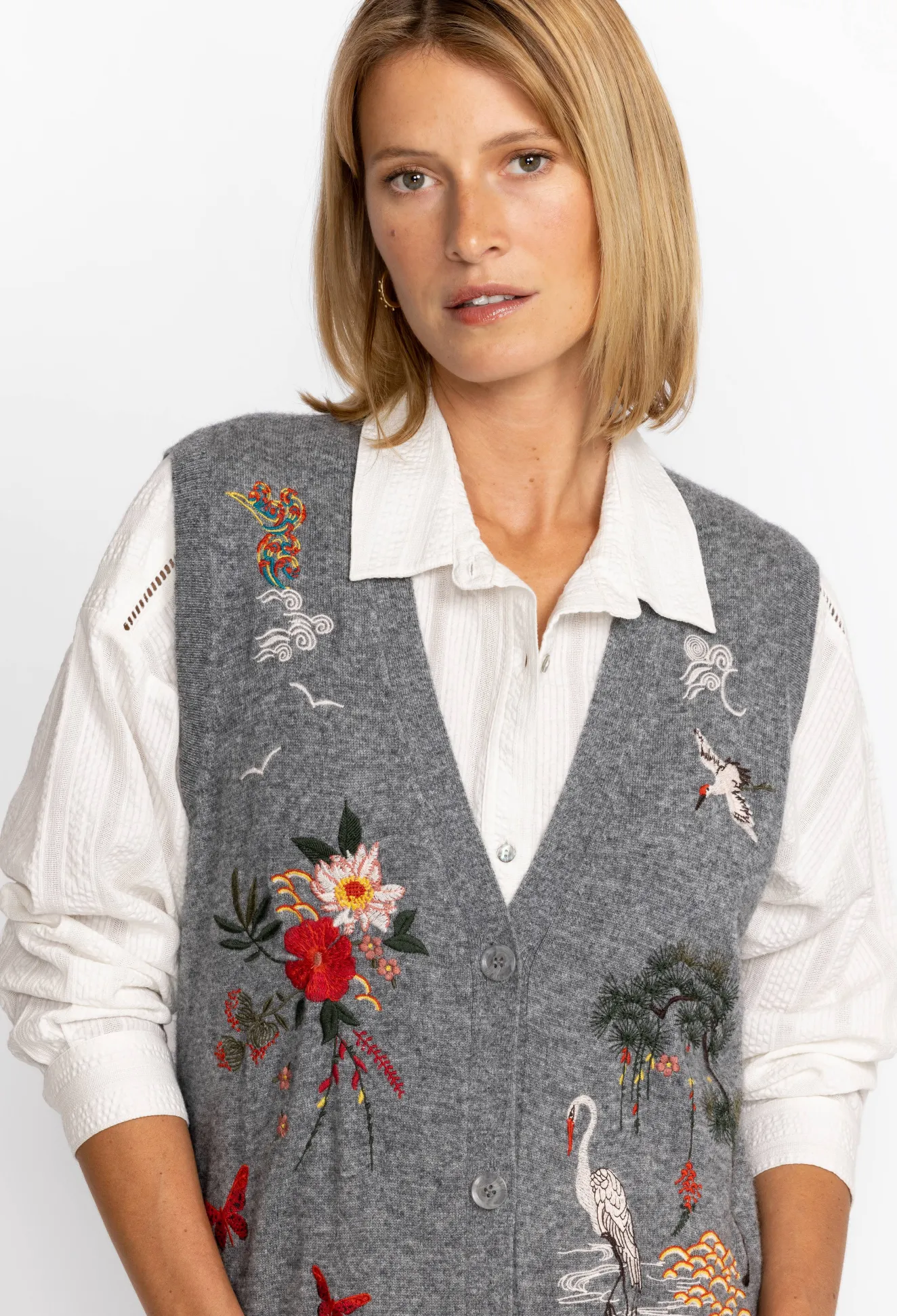 Women Johnny Was Heron Vest