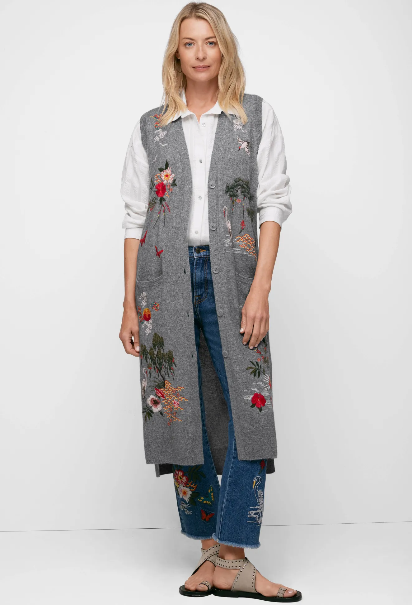 Women Johnny Was Heron Vest