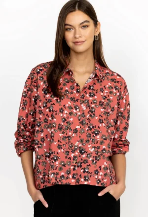 Women Johnny Was High Low Button Shirt