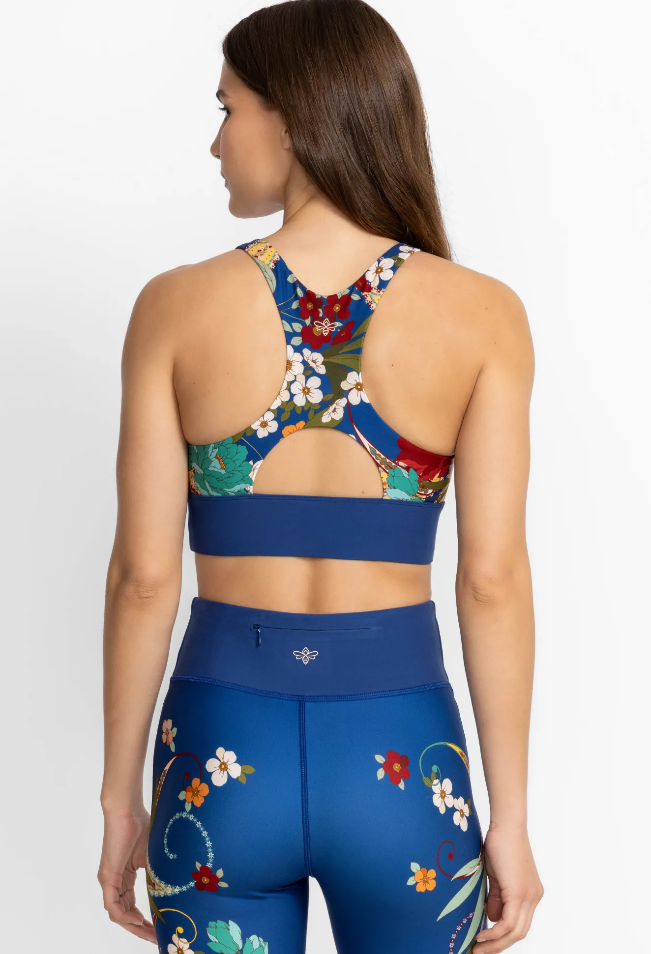 Women Johnny Was High Neck Cutout Sports Bra