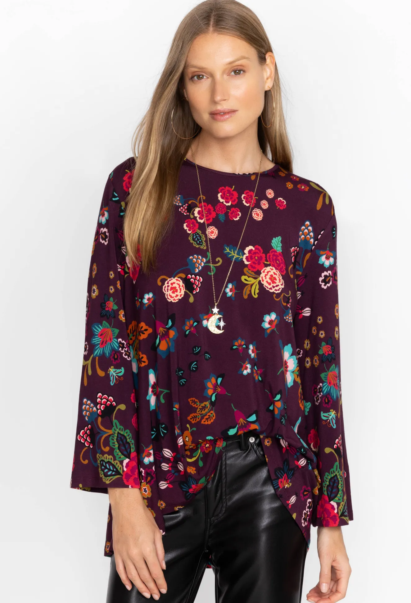 Women Johnny Was High Neck Swing Tunic