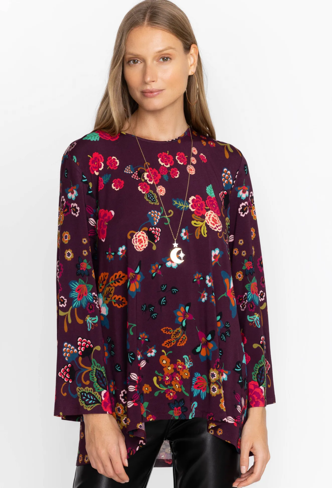 Women Johnny Was High Neck Swing Tunic
