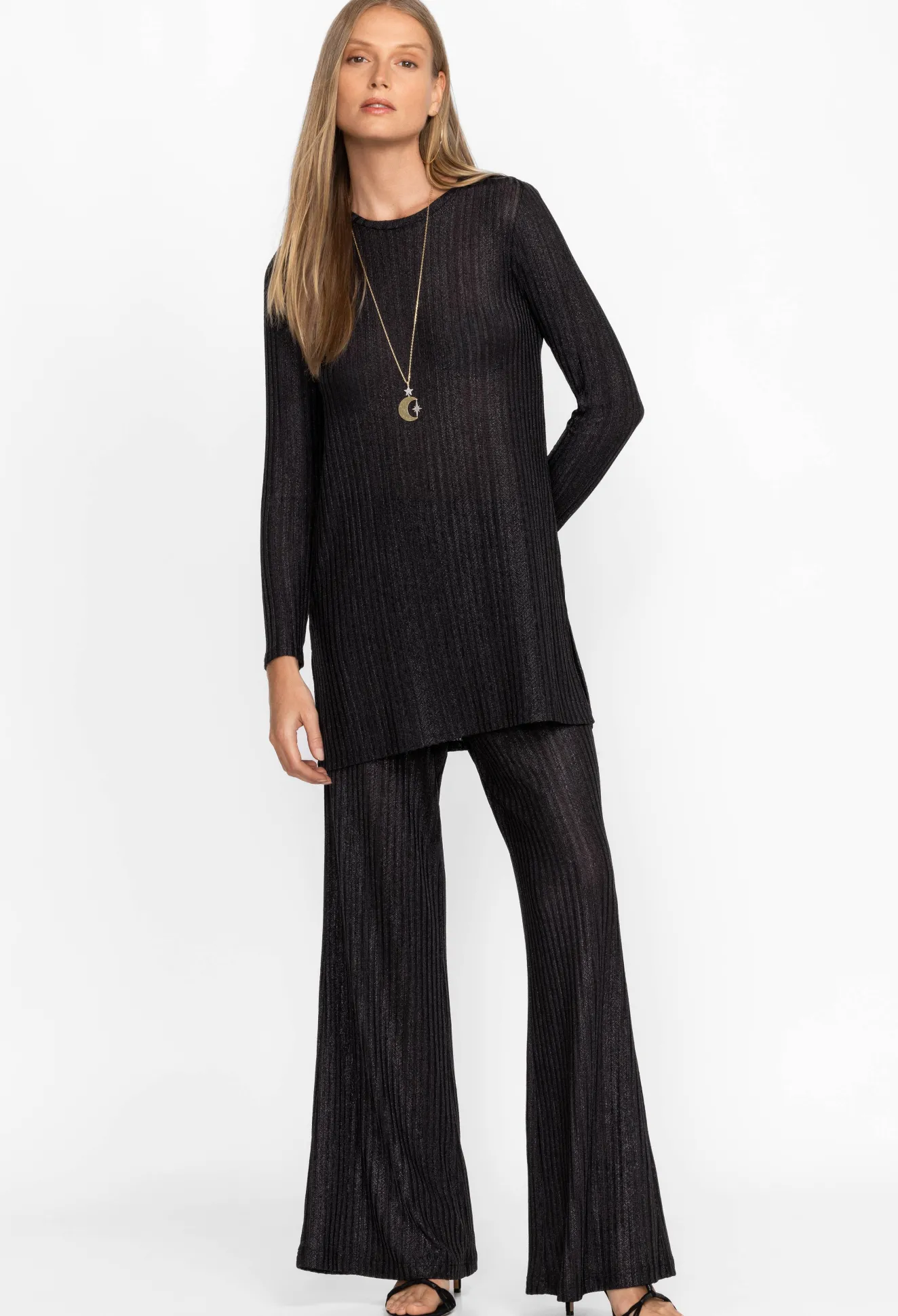 Women Johnny Was Jenna Metallic Easy Pant