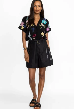 Women Johnny Was Joni Belted Cargo Short