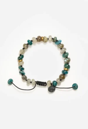 Women Johnny Was Joseph Brooks Labradorite, Apatite And Moonstone Bracelet