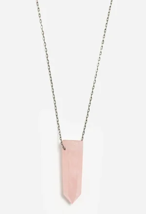 Women Johnny Was Joseph Brooks Rose Quartz Necklace