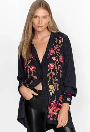 Women Johnny Was Lilith High Slit Tunic