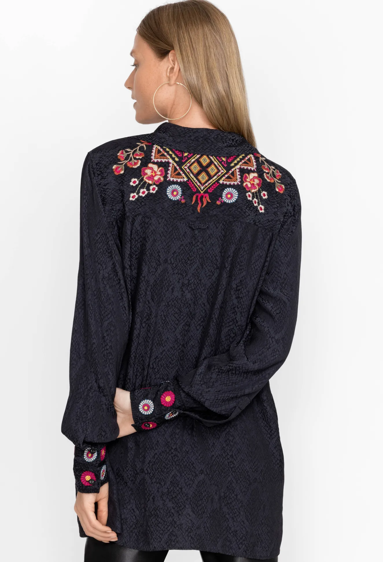 Women Johnny Was Lilith High Slit Tunic