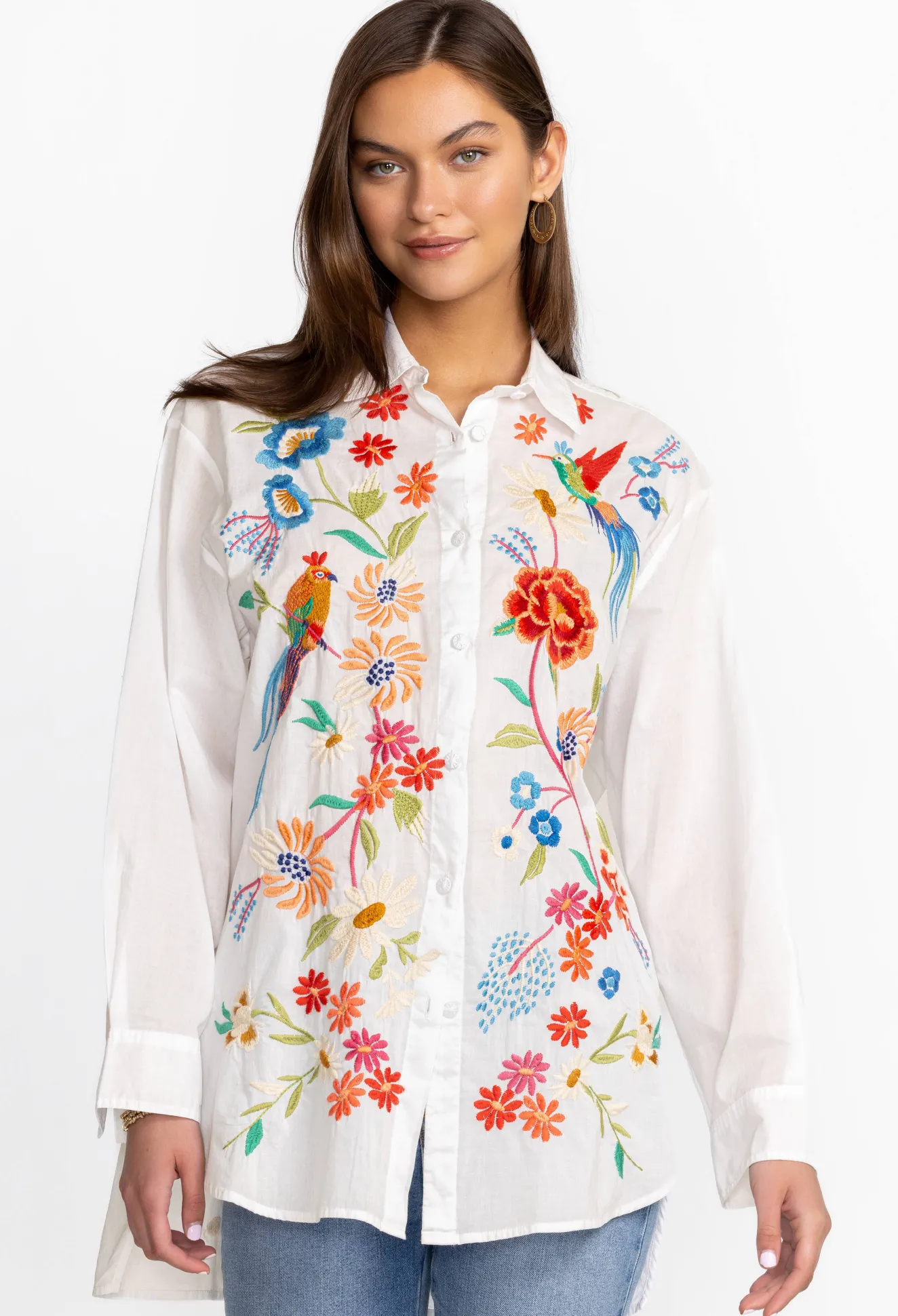 Women Johnny Was Marissa Relaxed Oversized Tunic