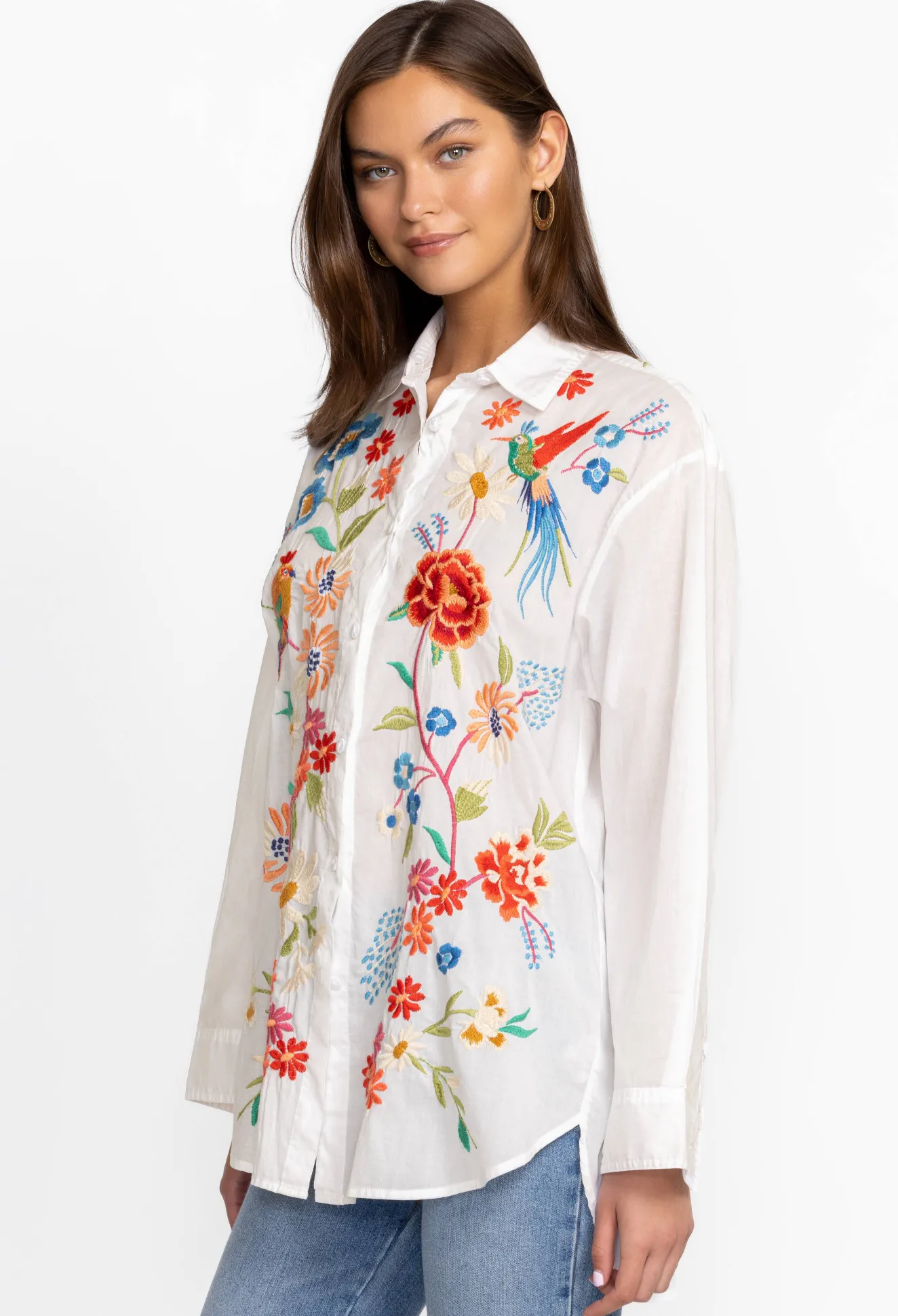 Women Johnny Was Marissa Relaxed Oversized Tunic