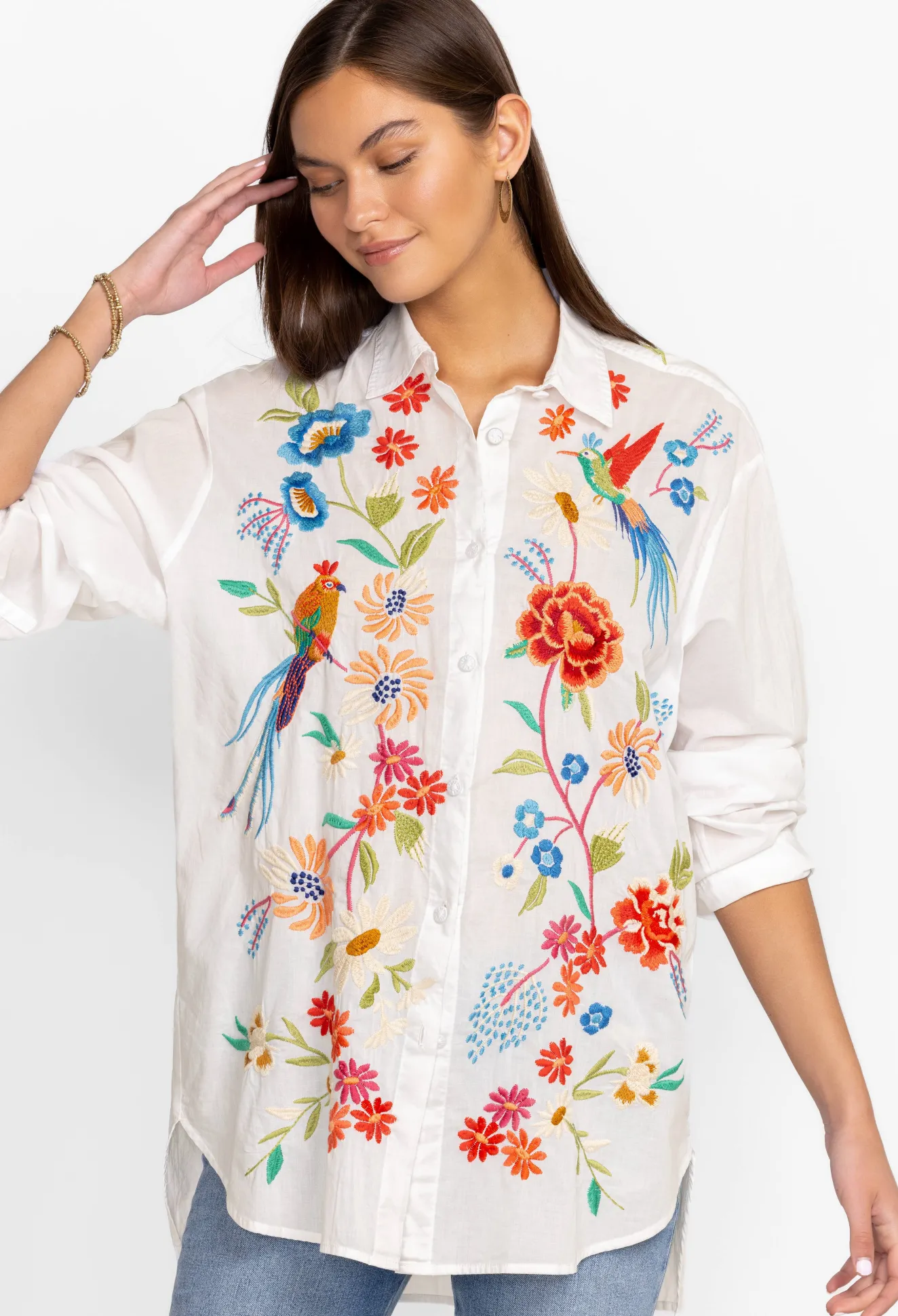 Women Johnny Was Marissa Relaxed Oversized Tunic